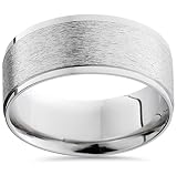 P3 POMPEII3 8mm Textured Platinum Band