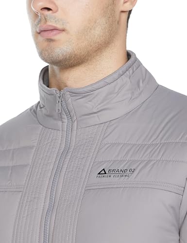 Image of Qube by Fort Collins Quilted Bomber Jacket for Men - Padded, Warm Winter Jacket for Casual Outerwear