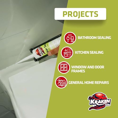 Kraken Bond Clear Seal Latex Caulk 12 Pack miniatura 5