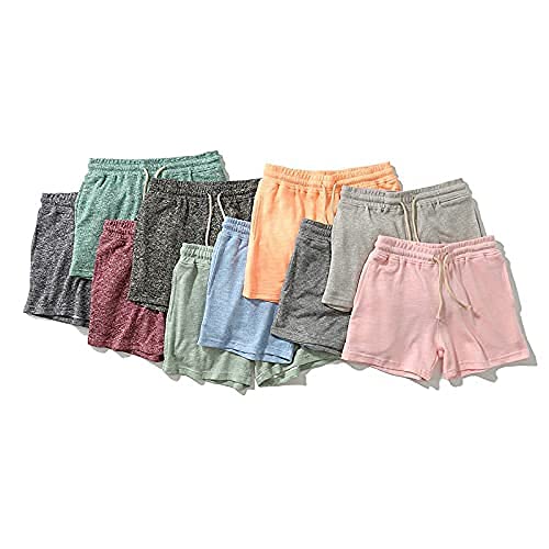 Aimpact Mens Sweat Workout Shorts 5 Inch Inseam Casual Athletic Jogger Short Shorts For Men(Dark Gray L(3Xl) #TOP5