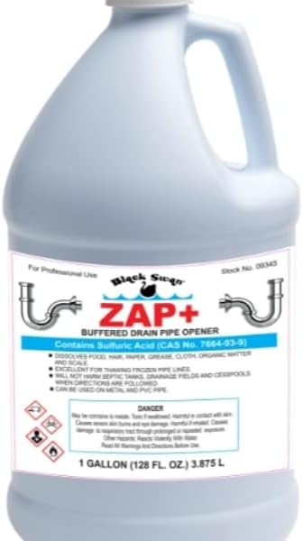 Black Swan 9345 128 oz Gallon Zap Plus Drain Opener