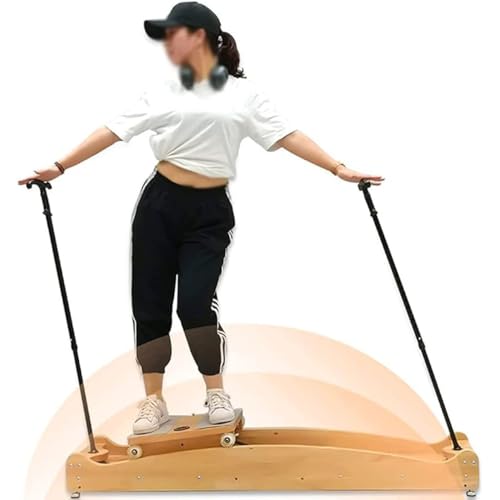 Simulador de esquí for Interiores, máquina Entrenamiento Equilibrio y coordinación, Ejercicio Cardiovascular multifunción for gimnasios Interior for Principiantes
