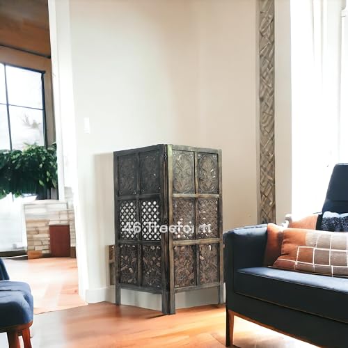 Image of Wooden Room Partition /Screen /Room Divider /Room Separator for Livng Room Bedroom Home Office Restarurant Hallway 20 Inches Wide (4 Ft 2 panles)