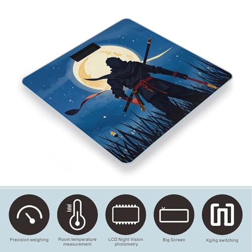 Báscula Digital Moonlight Watercolor Style Ninja 400 lb miniatura 3