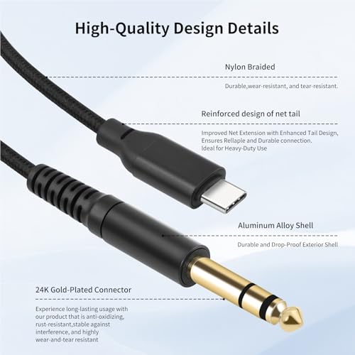 Cable de audio Jack 3.5mm macho a USB-C macho 0.91 m miniatura 6