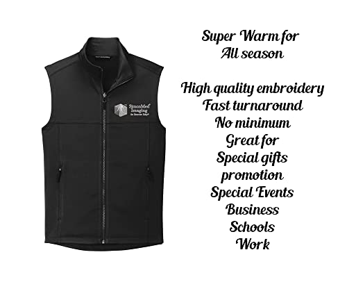 INK STITCH Men F906 Custom Personalized Embroidery Logo Texts Collective Smooth Fleece Vests4