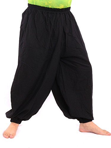 jing shop High Cut Balloon Harem Pants One Size Cotton Unisex for Men and Women …2