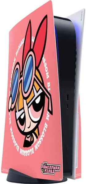 Skinit Decal Gaming Skin Compatible with PS5 Console - Officially Licensed Cartoon Network Powerpuff Girls Patches Design