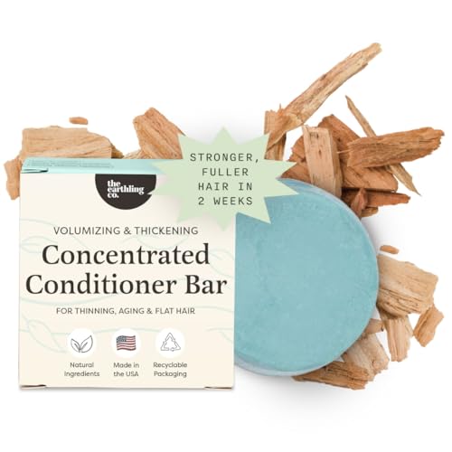 The Earthling Co. Conditioner Bar - Promote Hair Growth & Moisturize All Hair Types - Paraben & Sulfate Free, Natural Ingredients (Cool Breeze, 1.8 oz)