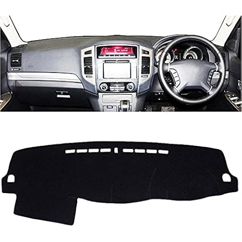 Car Dash Cover Mat for for Mitsubishi Pajero Montero 2007-2015 2016 2017 Dashboard Cover Pad Non-Slip Carpet Protective Shield Auto Interior Styling Accessories Cover