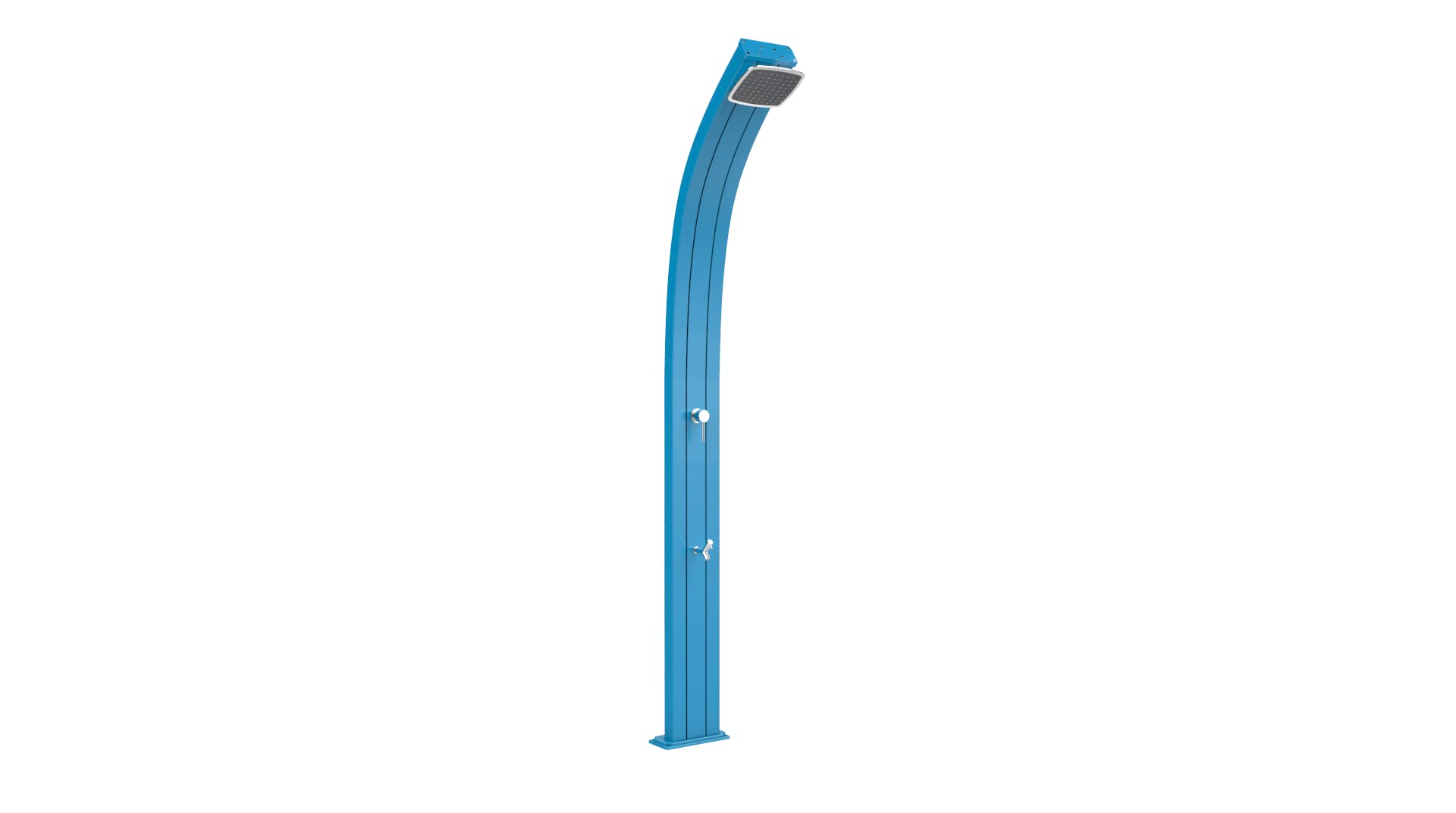 Arkema Design Doccia Solare - Spring A120/5012 - Blu con lavapiedi