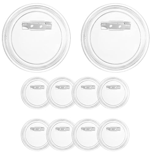 YOGAZEN 10 Stück Buttons Selber Machen Ohne Buttonmaschine, Buttons Anstecker Transparente, Ø 38mm DIY Transparente Buttons, Acryl Ansteckbuttons mit Anstecknadel für Bild Foto Kleidung YOGAZEN 10 Stück Buttons Selber Machen Ohne Buttonmaschine, Buttons Anstecker Transparente, Ø 38mm DIY Transparente Buttons, Acryl Ansteckbuttons mit Anstecknadel für Bild Foto Kleidung