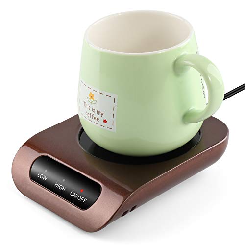 MENGMAOMAO Mug Warmer - Coffee Mug Warmer for Desk with Auto Shut Off, Easy to Use and Clean, Enjoy Warm Coffee Tea Milk & Tea Anytime at Home and Office 110V 35W Best Gift for Coffee Lovers - Thumbnail 4