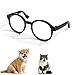 眼鏡 猫 犬 サングラス プラスチック 犬サングラス お出かけ用 写真撮影 ペット アクセサリー クラシック レトロ ラウンド サングラス ペット 装飾 アクセサリー 1個