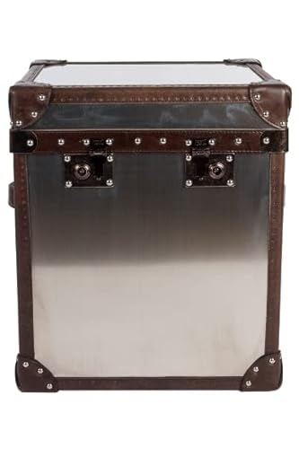 My Flair London Truhe-Brushed-Steel Baúles, Multicolor, Único Cover