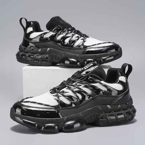 Image of Men's Walking Running Shoes Slip On Sneakers Non Slip Athletic Sports Tennis Fitness Casual Workout Gym Shoes Lightweight Trainers Fashion Soft Comfortable Shoe