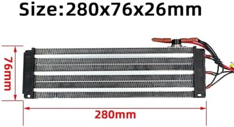 220V 2000W Heating Insulated PTC Heater 263A3 280 * 76mm 1Pcs - 1