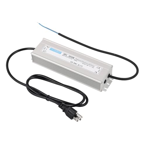 LED Driver 48V 400W Waterproof Power Supply AC90-130V to DC48V8.3A Switching Power Supply IP67 Transformer Suitable for Indoor and Outdoor LED Lighting and Any 48V DC Equipment