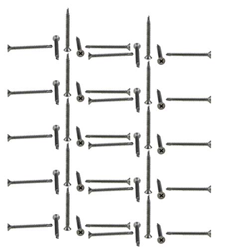 Vis autotaraudeuses bois inox 410 haute dureté tête fraisée M4,2 x 45 mm pour finition soignée