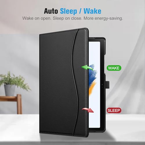 FINTIE Case for Samsung Galaxy Tab A8 10.5 inch 2022 Model (SM-X200/X205) - Multi-Angle Viewing Folio Stand Cover with Pocket, Auto Wake/Sleep, Black - Image 3