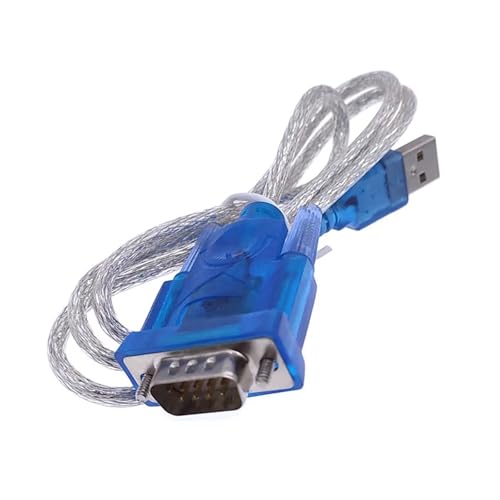 Câble USB vers RS232 CH340 DB9 pour port COM de 80 cm sous Windows 7 en lot de 2