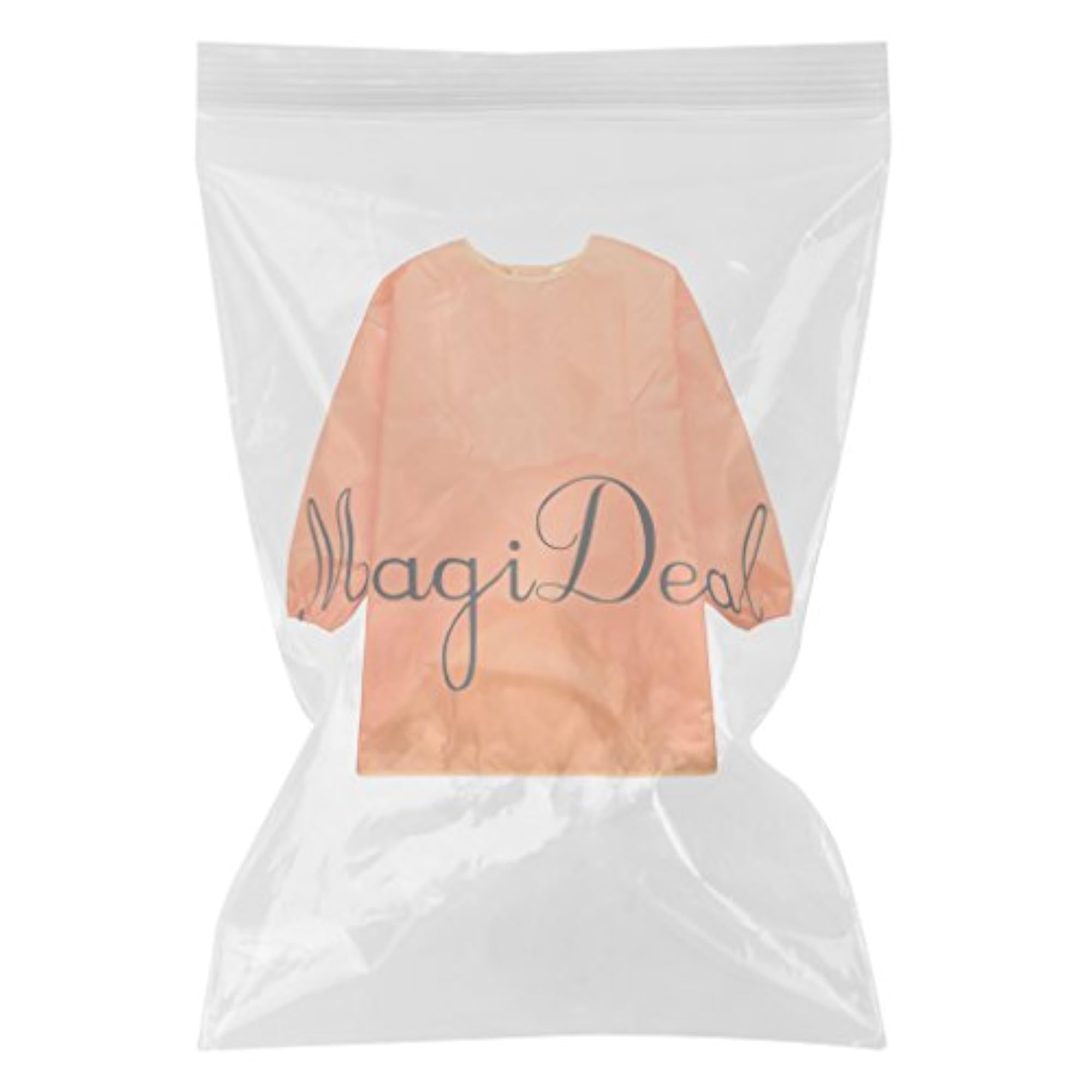 Children Kids Long Sleeve Apron Drawing Painting Smock, Orange