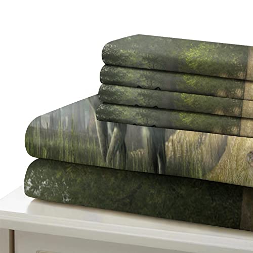Housse de couette loup impression 3D microfibre de luxe - 6