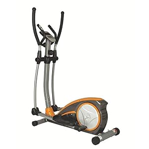 SH-CHEN Cross Trainer Elliptical Machine Fitness Workout Cardio Training Machine Control Elliptical Trainer with LCD Monitor Magnetic Cardio Workout 120x67x154cm Bicycle Trainer Fitness