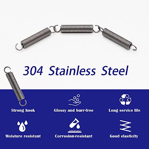 image for HayEastdor 20PCS SP9600 Small Extension Spring 1/4 Inch x 1-1/2 Inch S