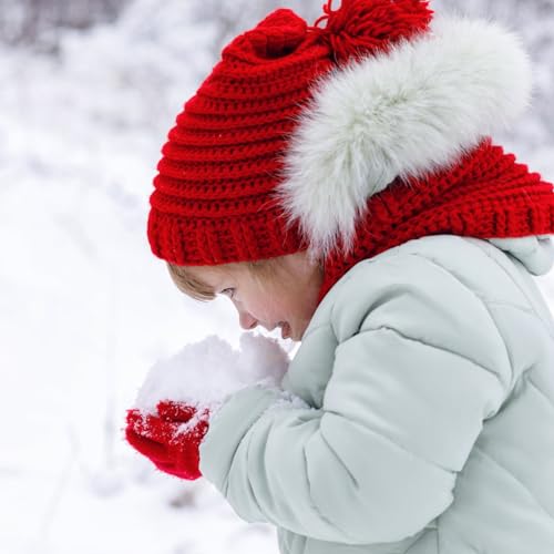 Image of ONESING 6 Pair Baby Gloves Toddler Gloves Toddler Winter Gloves Kids Gloves Winter Stretchy Knit Gloves for Kids Boys Girls
