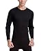 CYZ Men's Thermal Long Sleeve Crew Top-Black-M