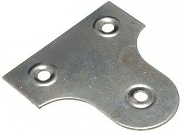 One Stop DIY 48 x GLASS/MIRROR/PICTURE HANGING PLATE BRACKET CP UNSLOTTED 50MM NEW