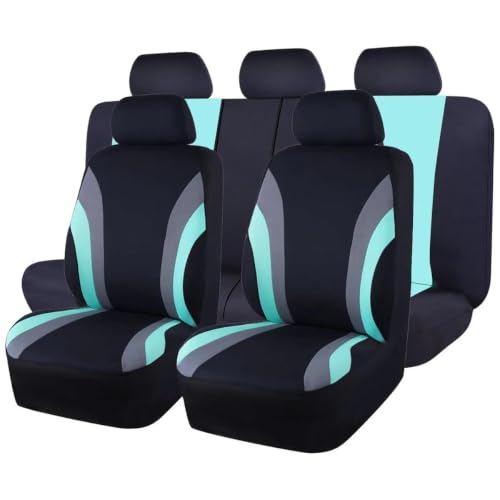 Housse de siège voiture verte contre les taches. Rénovation tissu polyester pour auto et SUV.