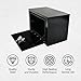 FGJQEFG 24'' Heavy Duty Truck Tool Box Steel for UnderBed Trailer Outdoor Car with Lock and Key - 24 x 14 x 16 Inch Black Underbody Toolbox