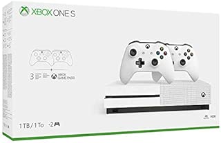 Black Friday: Xbox One S 1TB Bundle with 2 Controllers + 3 Month Game Pass - White - coolthings.us