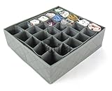 Periea Drawer Organizer Bedroom Underwear 30 Cell 'Fosy' (Grey)