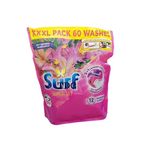 Laundry Detergent Pods, Tropical Lily Scent, 60 Washes