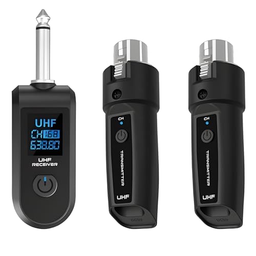 kh Wireless Microphone Converter Rechargeable XLR Transmitter & R...