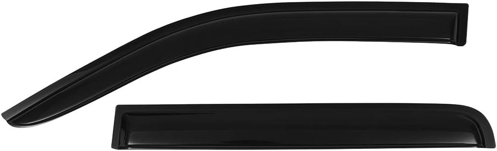 OCPTY Window Visors Fits for 2005-2018 For Nissan Frontier Tape-on Rain Guards Side Window Deflectors 4 Pieces(2pcs for front doors and 2pcs for rear doors)