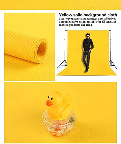 Image of HomeArt 4x8 Feet Yellow Backdrop for Decoration, Photography, Chroma Key Virtual Background Sheet for Photography Zoom Meeting, Cloth Curtain for Video Studio Streaming Gaming Photoshoot