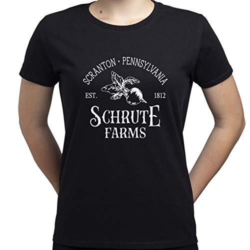 EUGINE DREAM Schrute Farms The Office TV Show Shirt T-Shirt Femme Noir M Cover