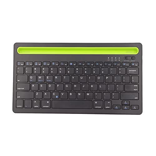 Septpenta Teclado Bluetooth Multidispositivo, 78 Teclas, Cambio Continuo Sin Demora, Teclado Inalámbrico Recargable, Respuesta Instantánea, Soporte Resistente para Android para Windows