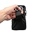 PT Universal Multipurpose Carry Case Pouch Nylon Sporty Smartphone Holster Belt Clip Waist Bag For Iphone 7 Plus Samsung Galaxy S7 Edge Note 5 Iphone 6S (Black)