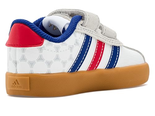 Image of adidas Boys Vl Court 3.0 Slip On Sneakers Shoes Casual - Pink, White