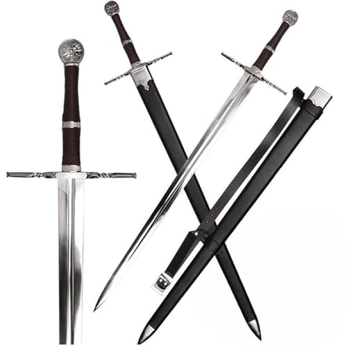 Geeraltt Schwert oder Dolch oder Minischwert, scharf oder dekorativ, aus Stahl oder Schaumstoff, mit oder ohne Scheide, inspiriert von The Wittcherr