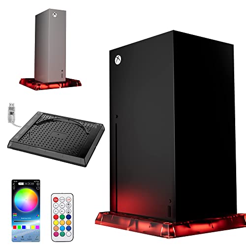 Led Light Stand For Xbox Series X S Console Dobewingdelou 12 Colors 300 Effects Music Sync Color Changing Lights Diy Decoration Accessories Vertical Stand With Ir Remote And App Control #TOP6