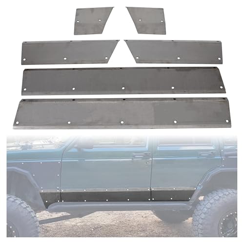 ECOTRIC Lower Door and Side Panel Armor Compatible with 1984-2001 Jeep Cherokee XJ 4-door