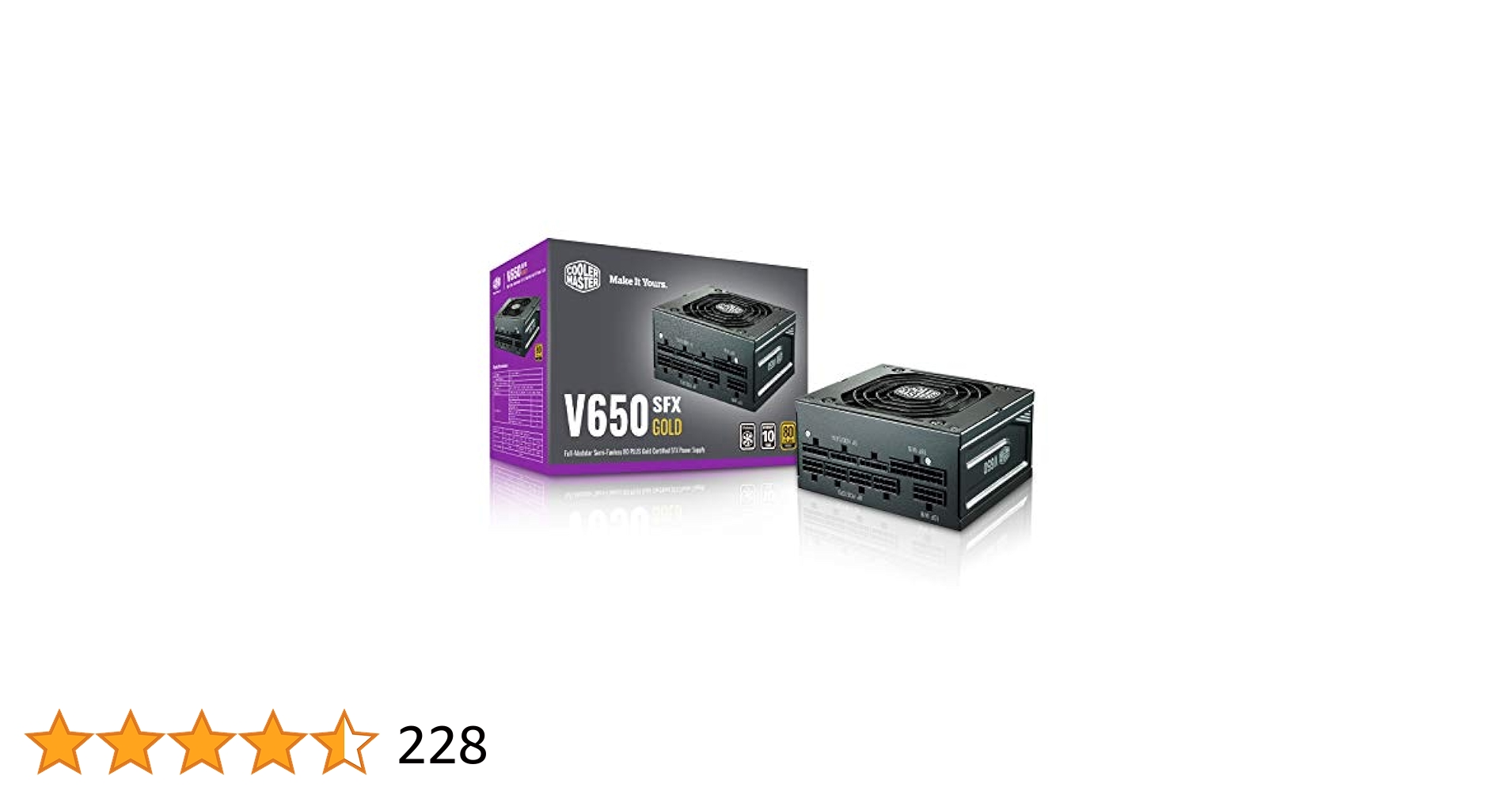 電源ユニット Cooler Master V650 SFX GOLD V650 SFX Gold 650W Full-Modular 80 Plus Gold SFX Power