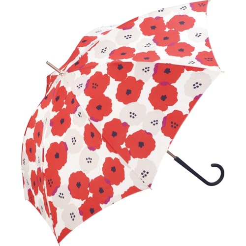 【2026】Wpc. 長傘 ピオニ レッド 雨傘 親骨58cm 大きい おしゃれ 可愛い 通勤 通学 レディース 女性 4745-06-001