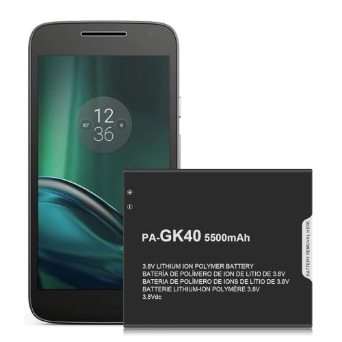 LCLEBM 5500mAh Battery for Motorola GK40, High Capacity